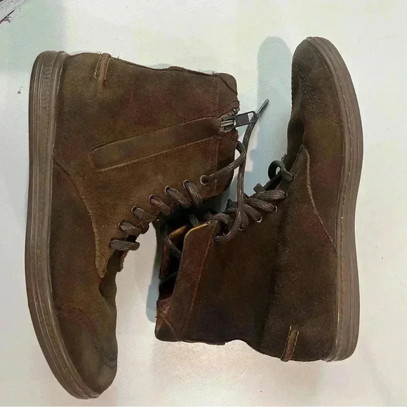 Diesel only the Brave Side Zipped Brown Ancle Boots Men's US 7 RN93243‎ Leather - Picture 1 of 8